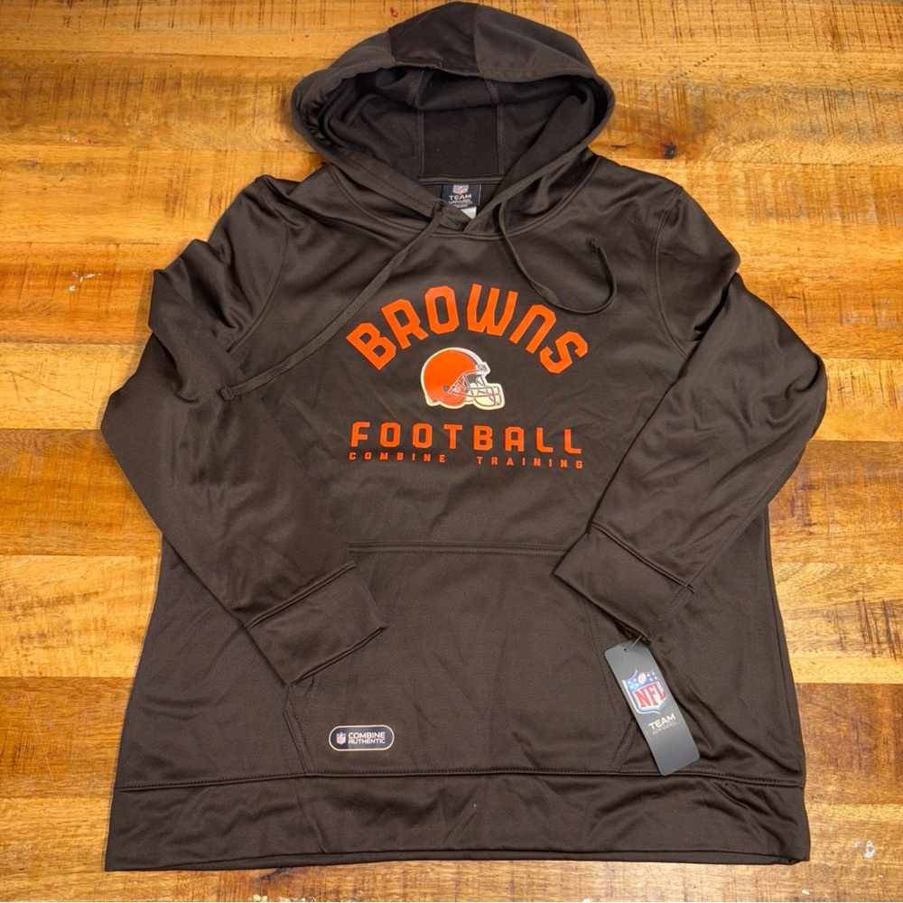 Cleveland Browns Women’s NFL Team Apparel Combine Training Hoodie Size XL NWT